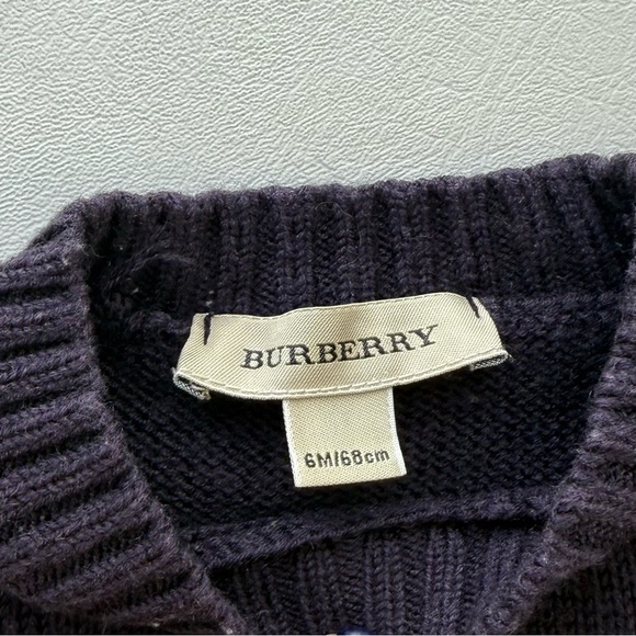 Baby kid set top jumper long sleeves + shorts 3/6 months Burberry beige - Picture 3 of 5